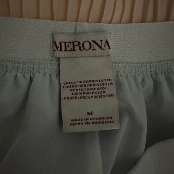 Merona Multicolor Striped Accordion Pleated Skirt Women's Size Medium - Picture 6 of 9